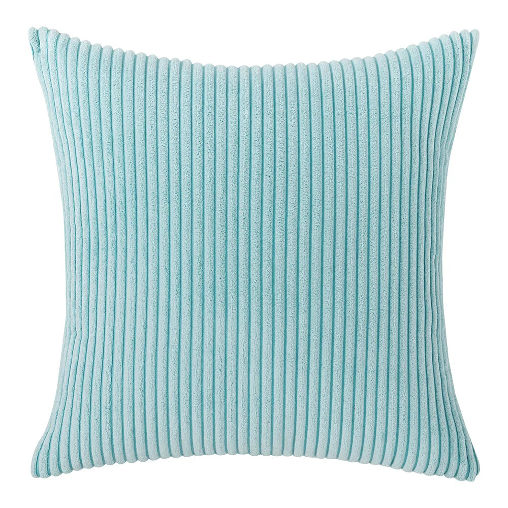 Elviron - Corduroy Striped Decorative Pillow Cover