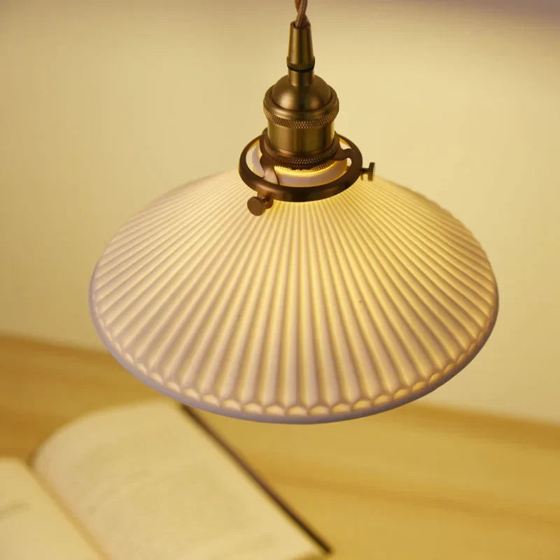 Kaelis - Japanese Ceramic Retro Pendant Lamp Bronze