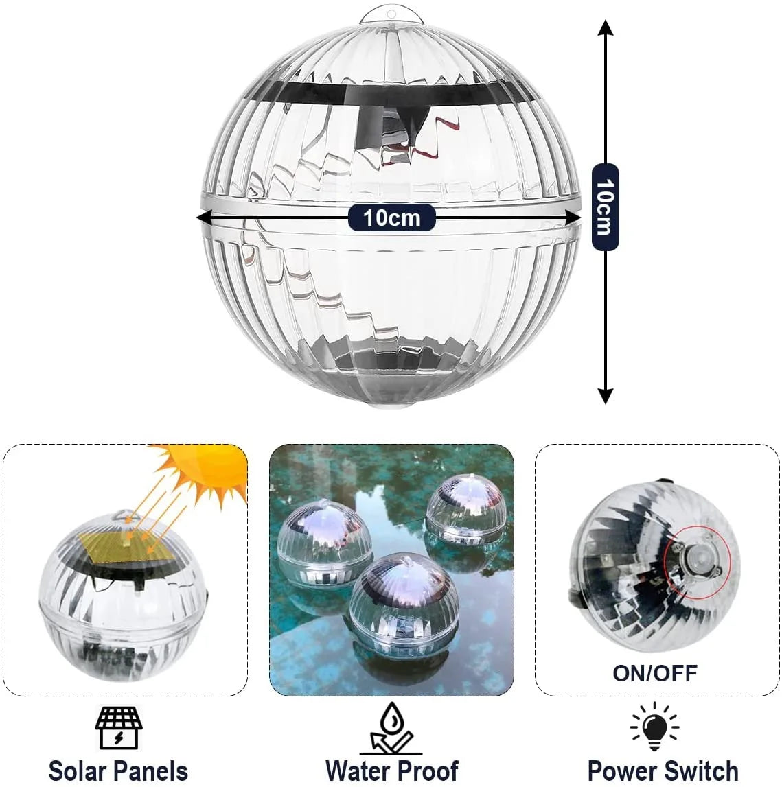 Lunavex - Solar LED Floating Lamp Waterproof Color Changing