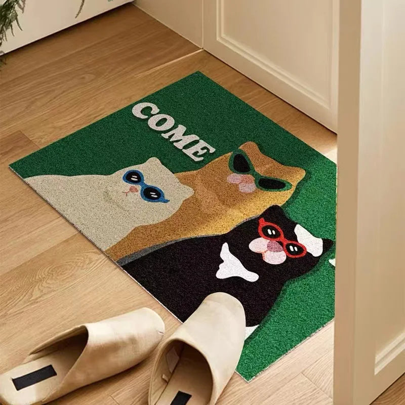 Caseom - Funny Cats Non-Slip PVC Doormat