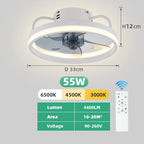 Lumirel - Ceiling Fan with LED Light and Remote Control