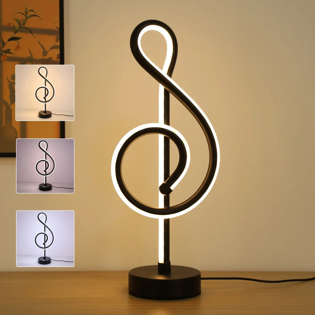 Notora - Creative Table Lamp in Musical Note Shape with Stepless Dimming