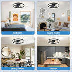Avelion - Round Ceiling Fan With LED Light And Remote Control