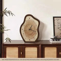 Bela Annual Ring Clock | Rustic Wood Design, Quartz Movement