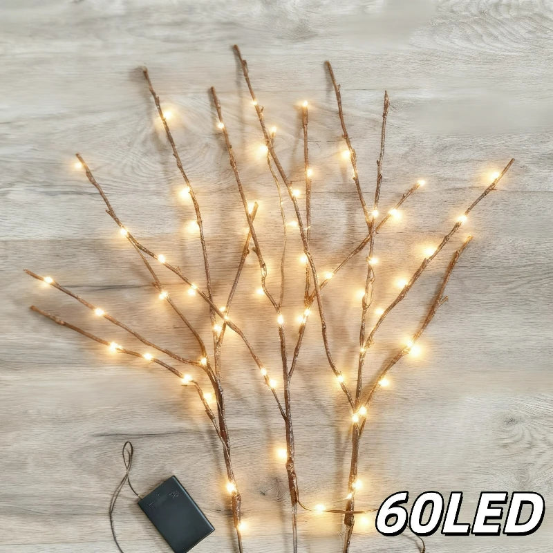 Elaren – Flexible LED Tree Branch Lamp on Battery with 20–60 Light Points