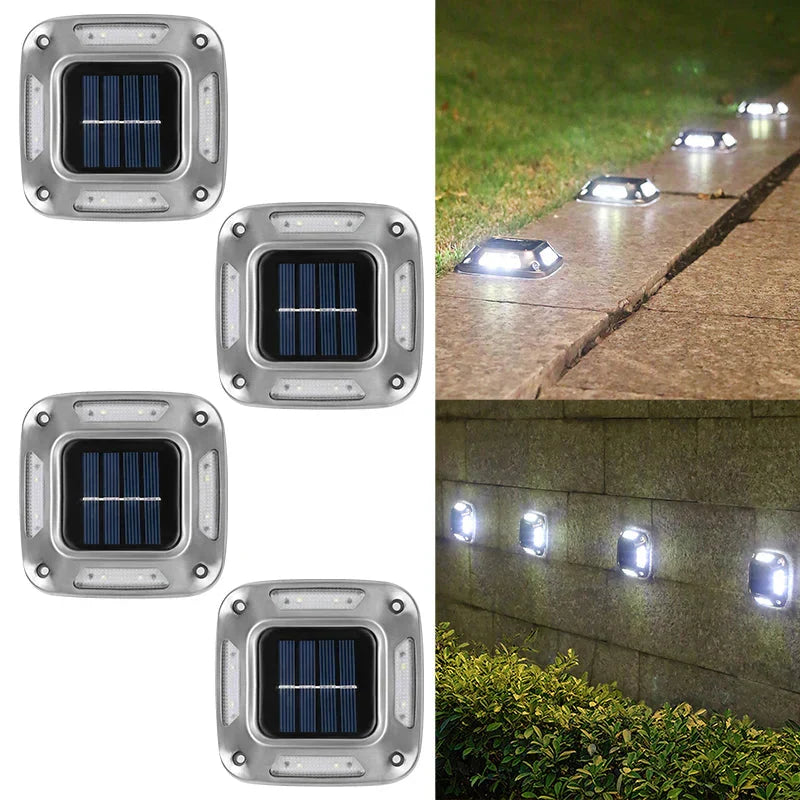 Cygnora – Solar LED Ground Spotlights Set of 4