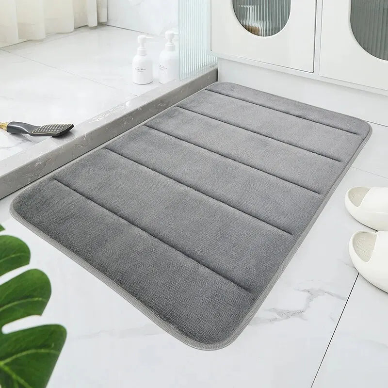 Eterna - Coral Velvet Non-Slip Bath Mat Quick