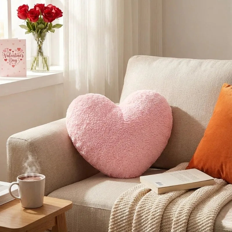 Roselinde – Pink Heart Decorative Pillow 30x40CM