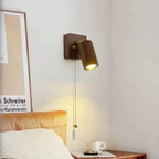 Bello Wall Lamp | Adjustable Spotlight, Solid Walnut & Brass