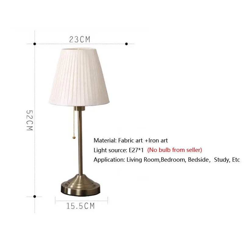 Veloura - Luxurious Metal Table Lamp in American Style