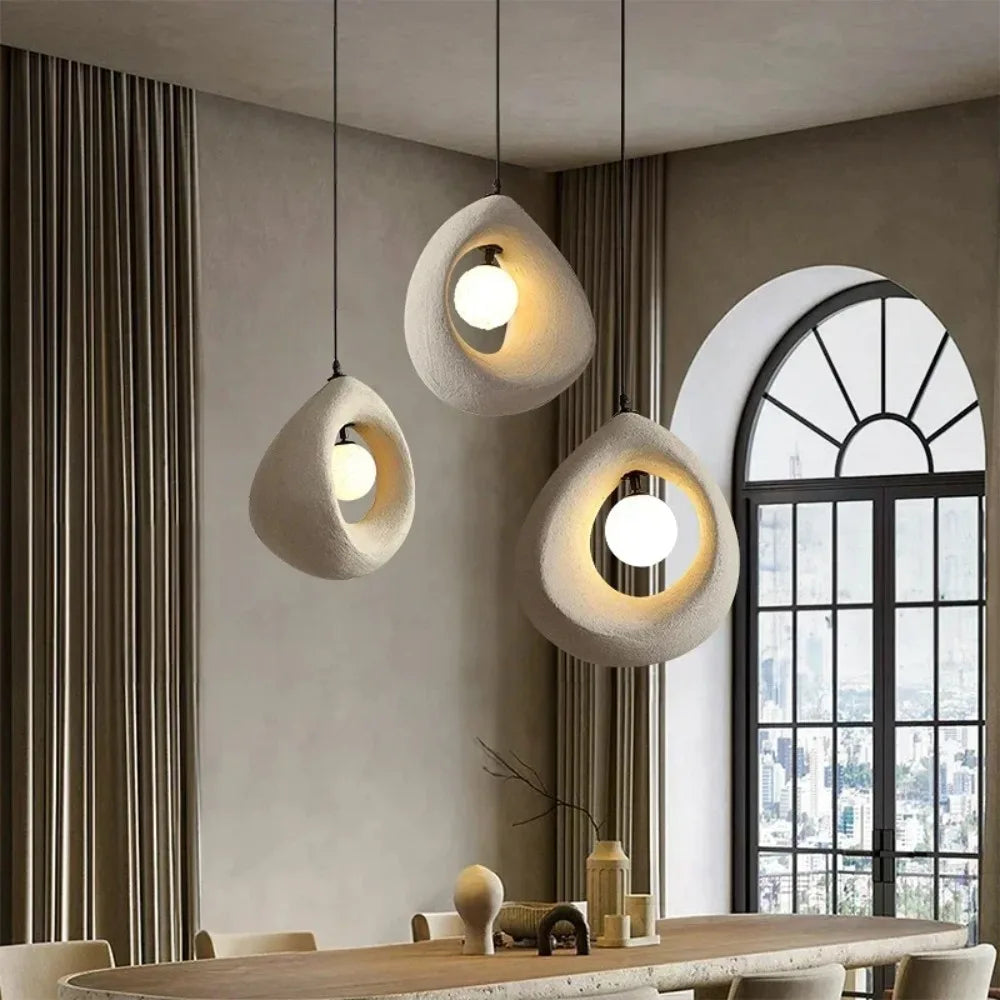 Auralessa - Japanese Wabi Sabi Hanging Lamp with Simple Design