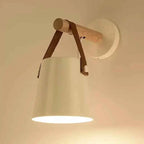Bello Wall Lamp | Wood & Leather, Soft Ambient Lighting