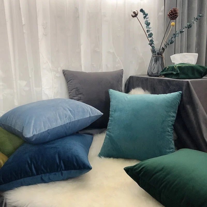 Carina - Super Soft Velvet Decorative Cushion for Sofa and Living Room