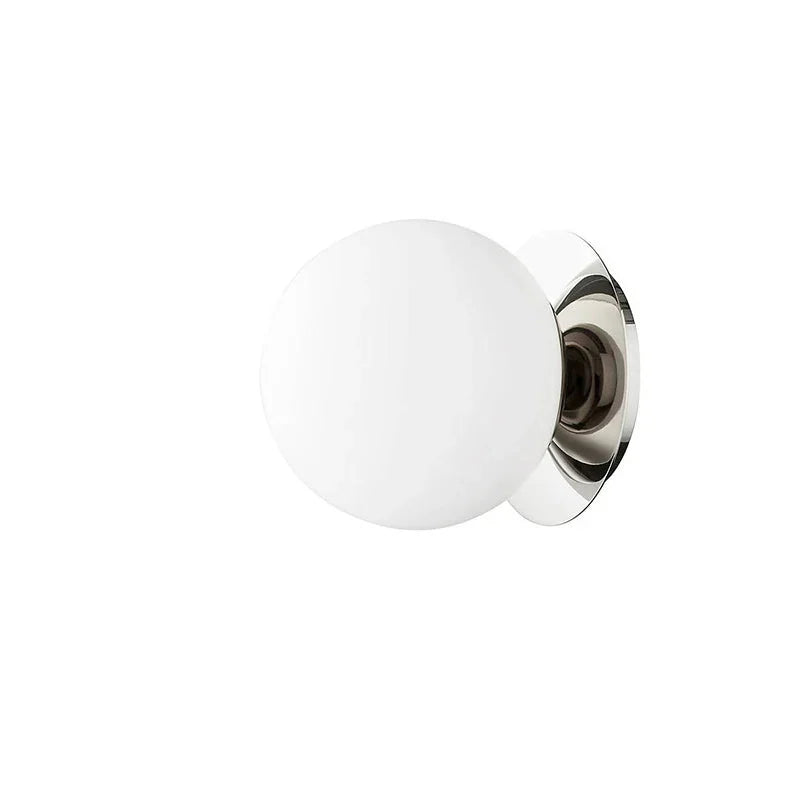 Bello Globe Wall Lamp | Minimalist Opal Glass Design