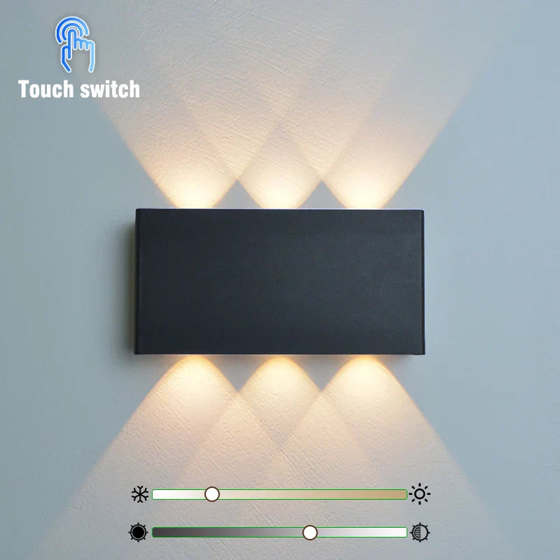 Belo Wall Lamp | Wireless Touch Control, Wood-Grain Design