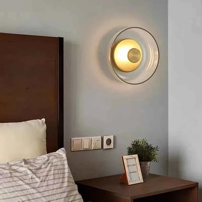 Bello Nordic Glass LED Wall Sconce | Elegant Round Design, Warm Light