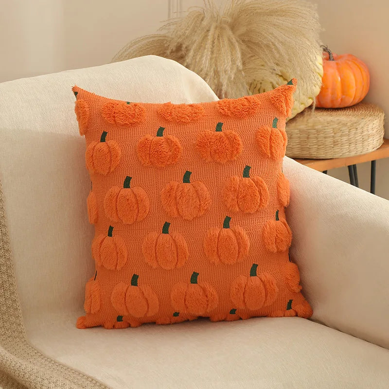 Caveron - Plush Pumpkin Decorative Pillow Cover 45x45cm