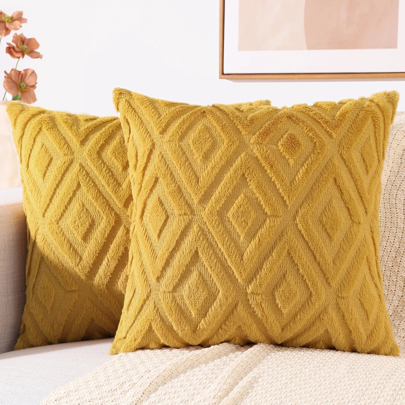 Elarina - Christmas Throw Pillow Decorative Cushion Set of 2