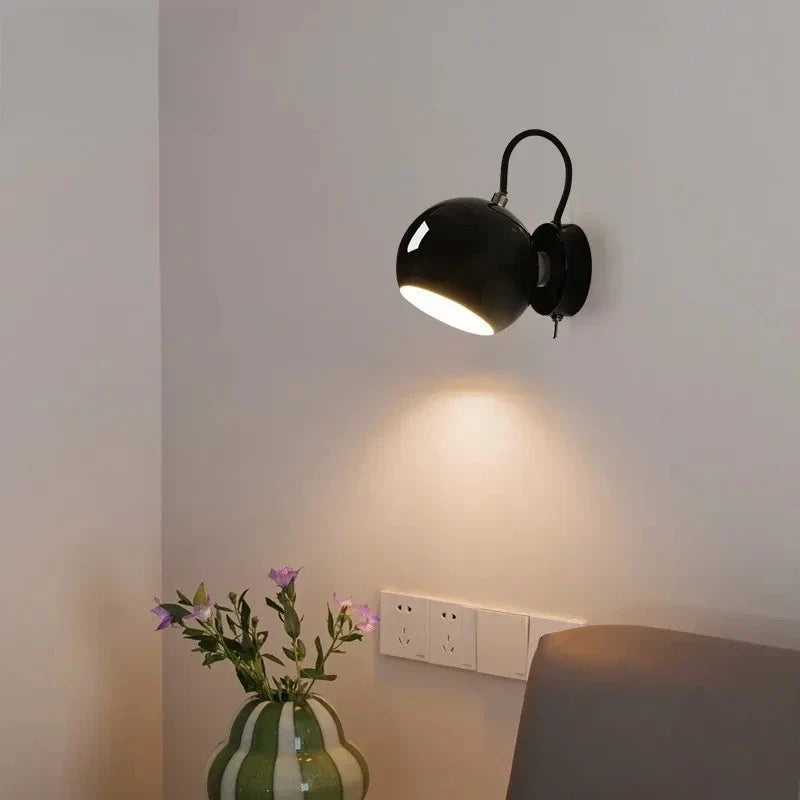 Bello Wall Lamp | Adjustable Dome Shade, Iron Construction