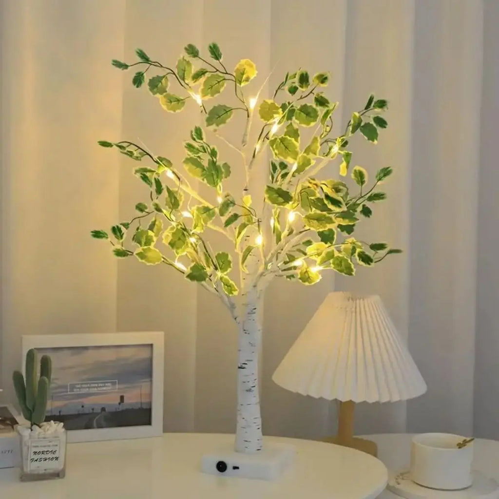 Sylvara – LED Birch Leaf Ambient Lighting on Battery