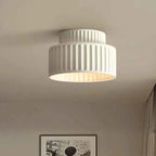 Bello Ceiling Light | Ribbed Resin, Warm Ambient Glow