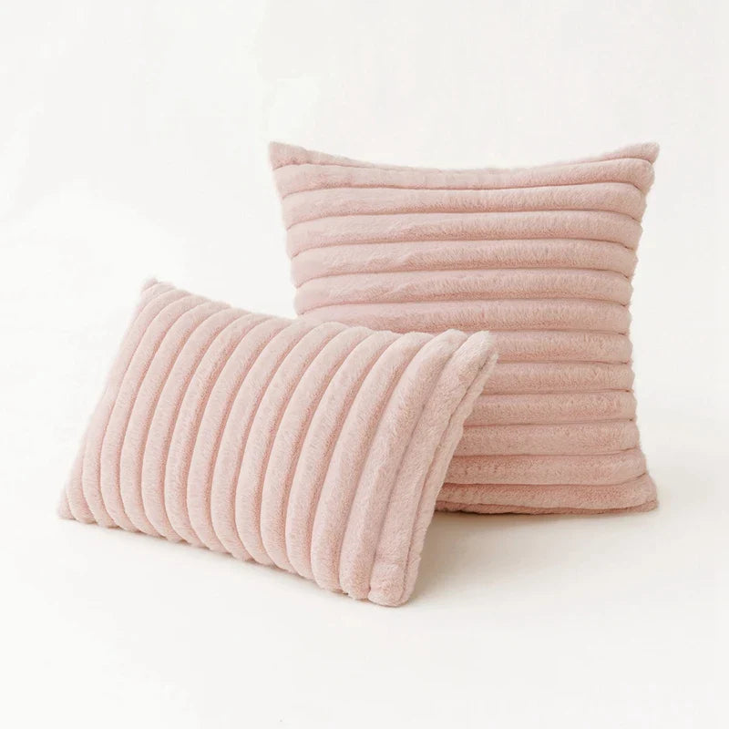 Esméa - Plush Decorative Pillow Cover Faux Fur 30x50 Or 45x45 Cm