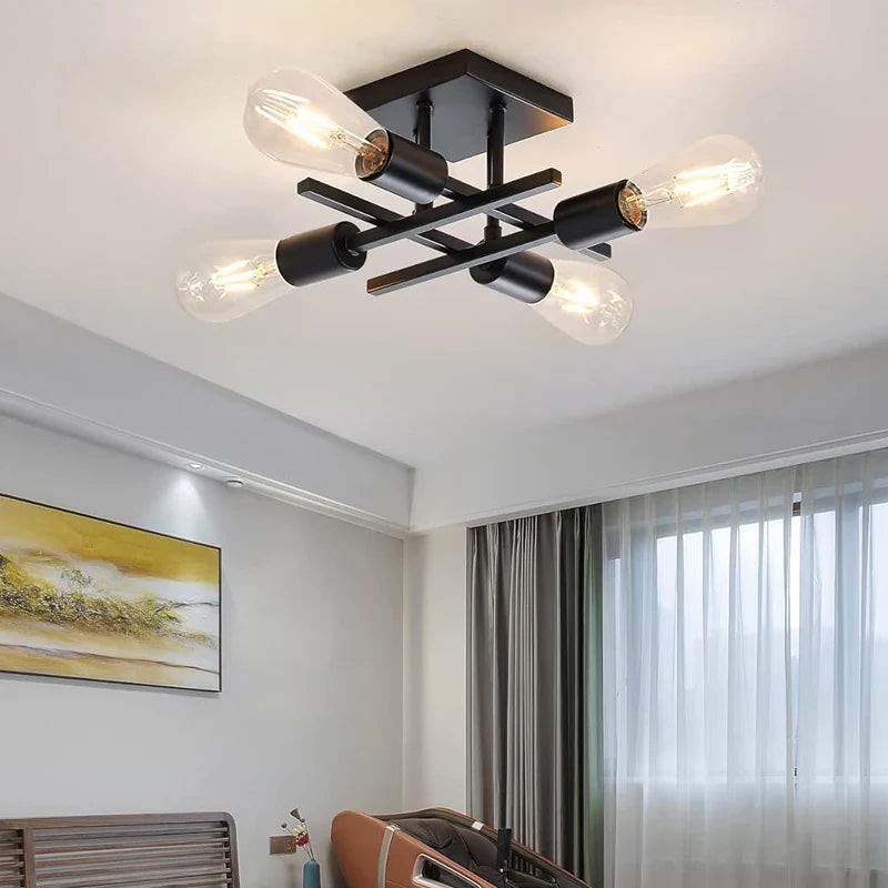 Orliven - Nordic 4-Light Ceiling Lamp E27