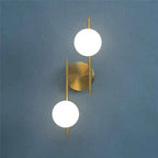 Bela Wall Light | Modern Dual-Globe, Gold Finish