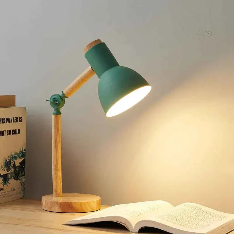 Bela Desk Lamp | Adjustable Wooden Design, Eye-Friendly Light