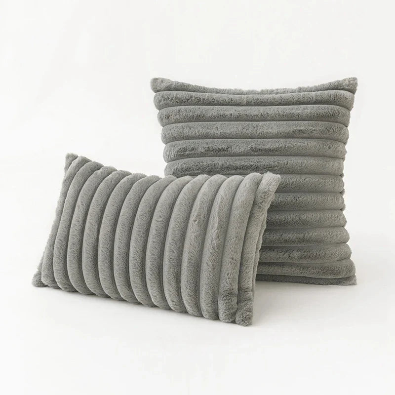 Esméa - Plush Decorative Pillow Cover Faux Fur 30x50 Or 45x45 Cm