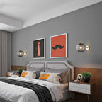 Bela Wall Lamp | Brass & Tinted Glass Design, Soft Ambient Glow