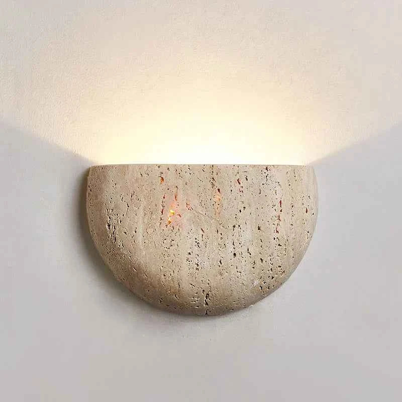Bento LED Wandlamp | Travertin, Inclusief G9 LED-lamp