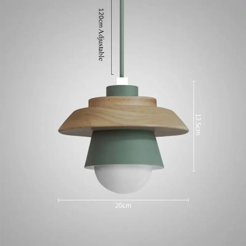 Bela Wood Pendant Light | Macaron Colour Palette, Modern Nordic Design