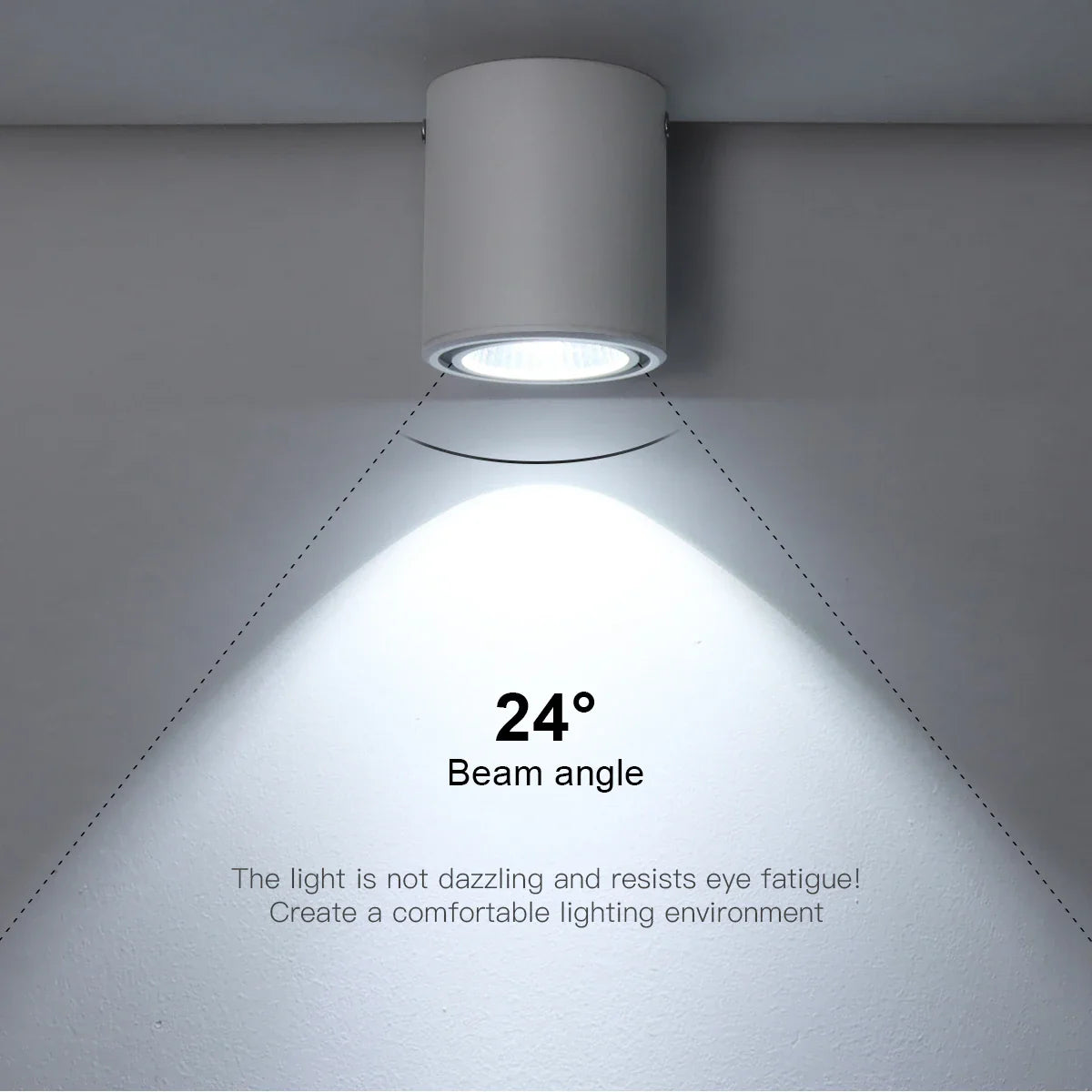 Durelio – 30 Degree LED Spot Surface Mounted Ceiling Lamp 7W 12W