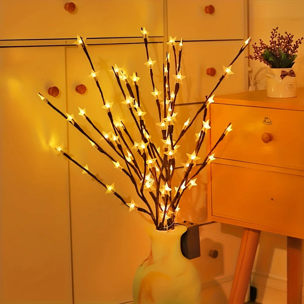 Elunara – LED Ceiling Decoration with Stars and Moons on Battery (20 Lights)