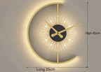 Luna LED Wall Lamp Clock | Post-Modern Design, Soft Ambient Light