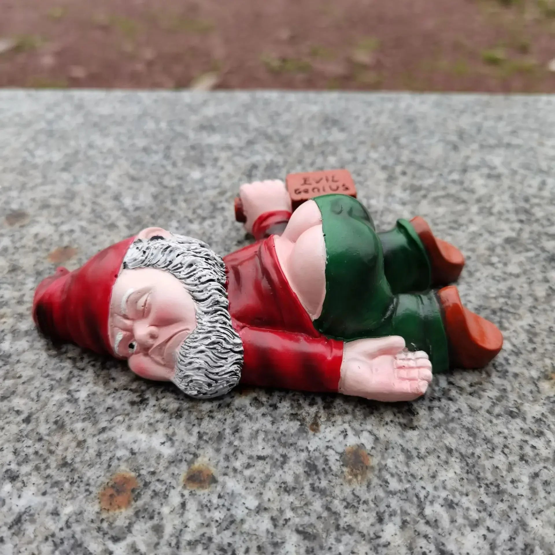 Talaria - Hilarious Drunken Garden Gnome Made of Weatherproof Resin for Indoor and Outdoor Use