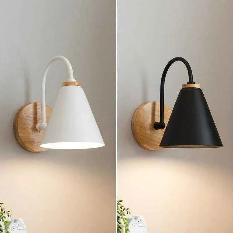 Bela Wall Light | Solid Wood & Iron, Soft Illumination