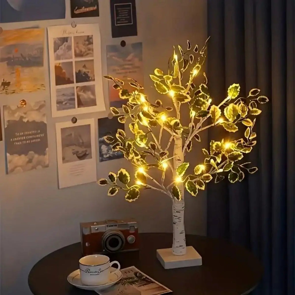 Sylvara – LED Birch Leaf Ambient Lighting on Battery