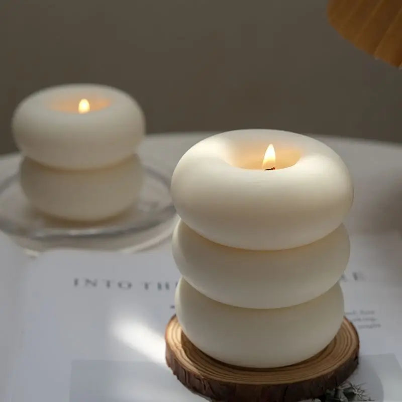 Lunirra - Donut Scented Candle Round Smokeless