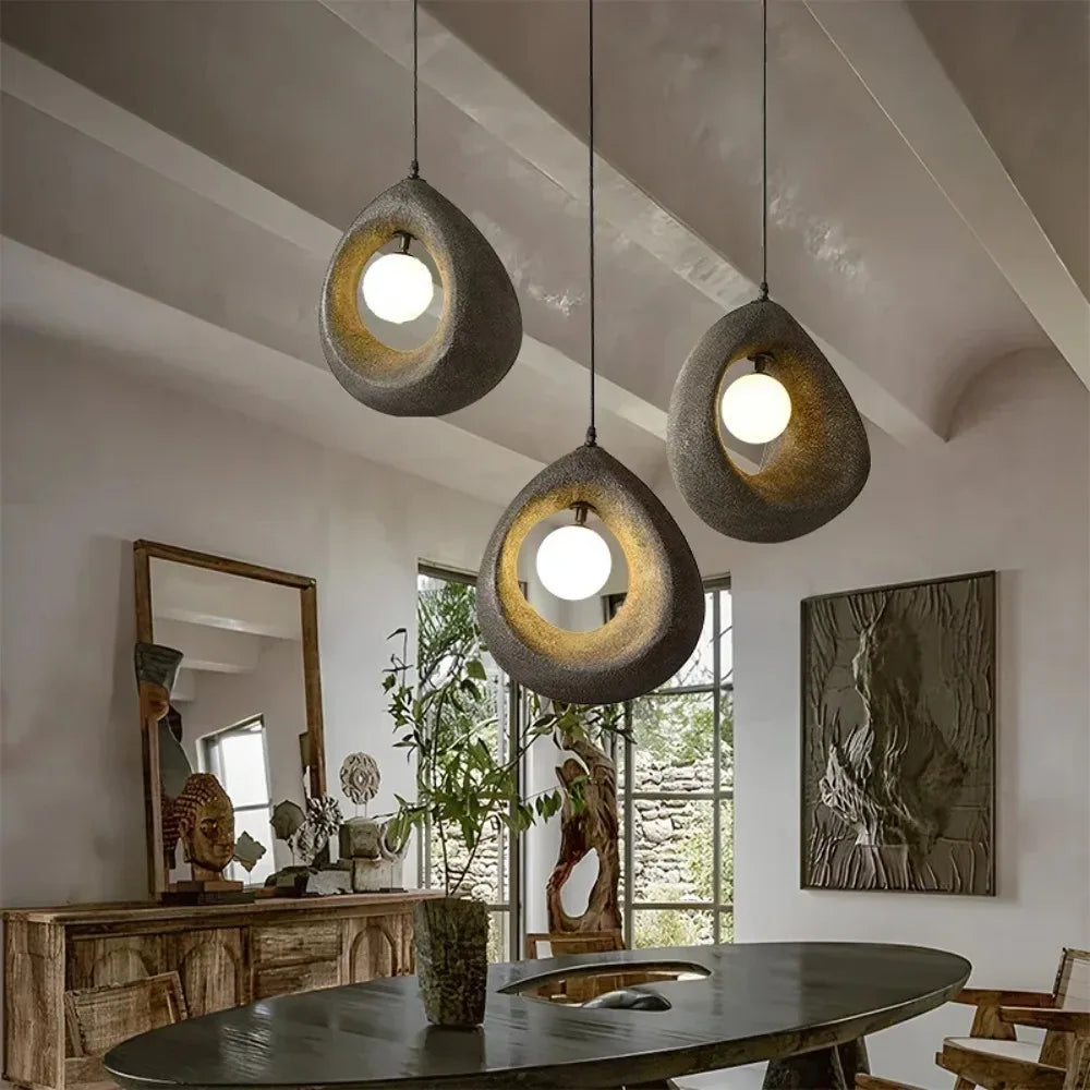 Auralessa - Japanese Wabi Sabi Hanging Lamp with Simple Design