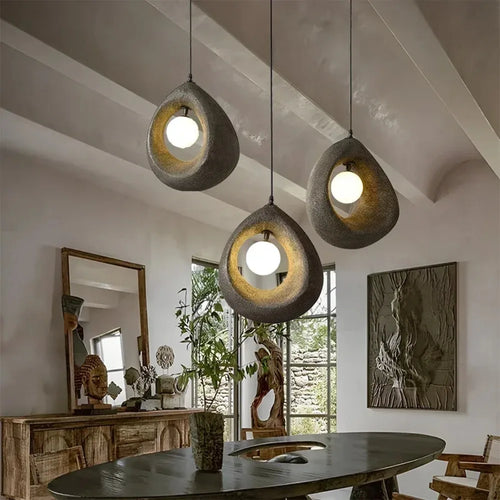 Auralessa - Japanese Wabi Sabi Hanging Lamp with Simple Design