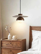 Boreal Pendant Light | Walnut & Stone LED Chandelier