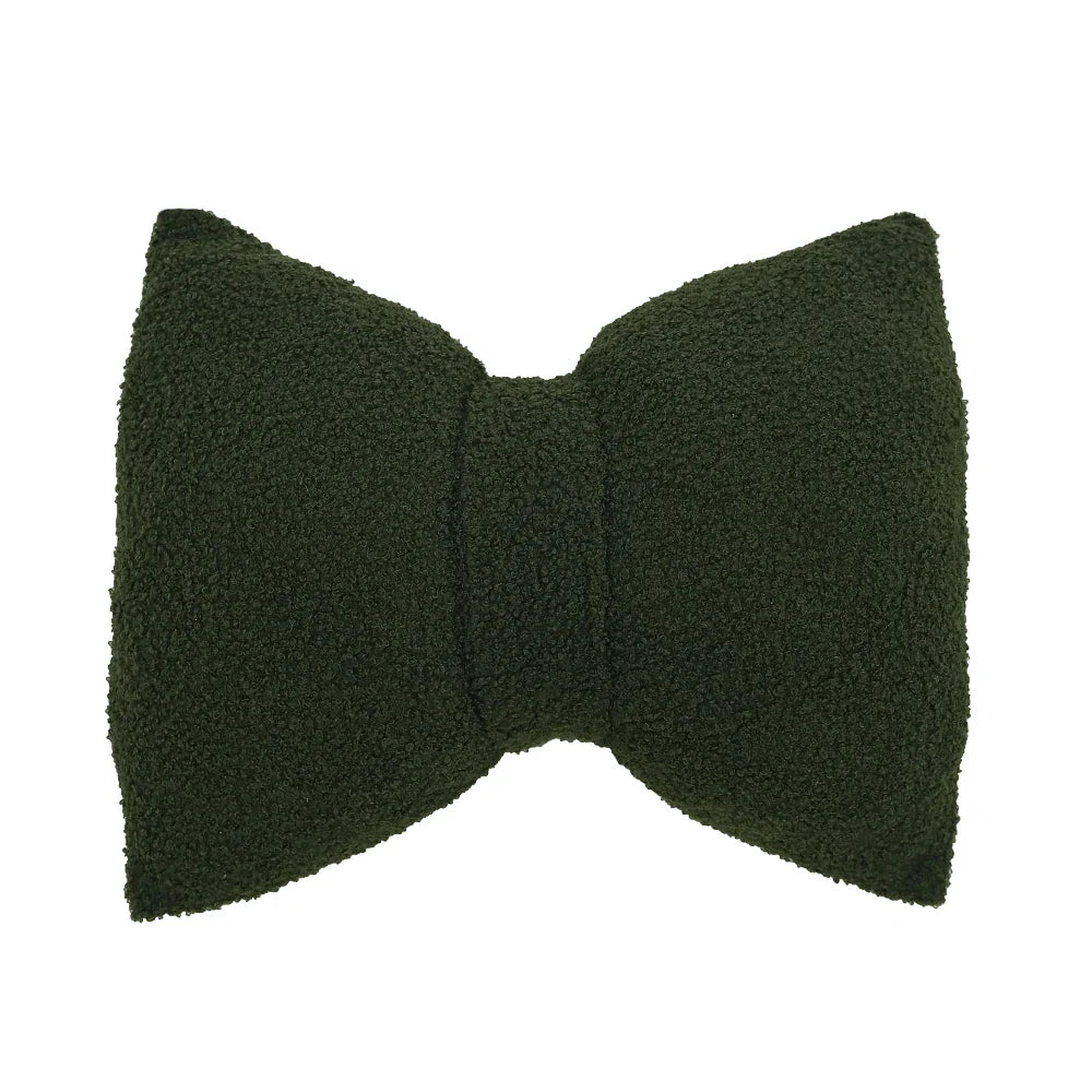 Marivelle - Plush Bow Decorative Pillow With Filling Plain