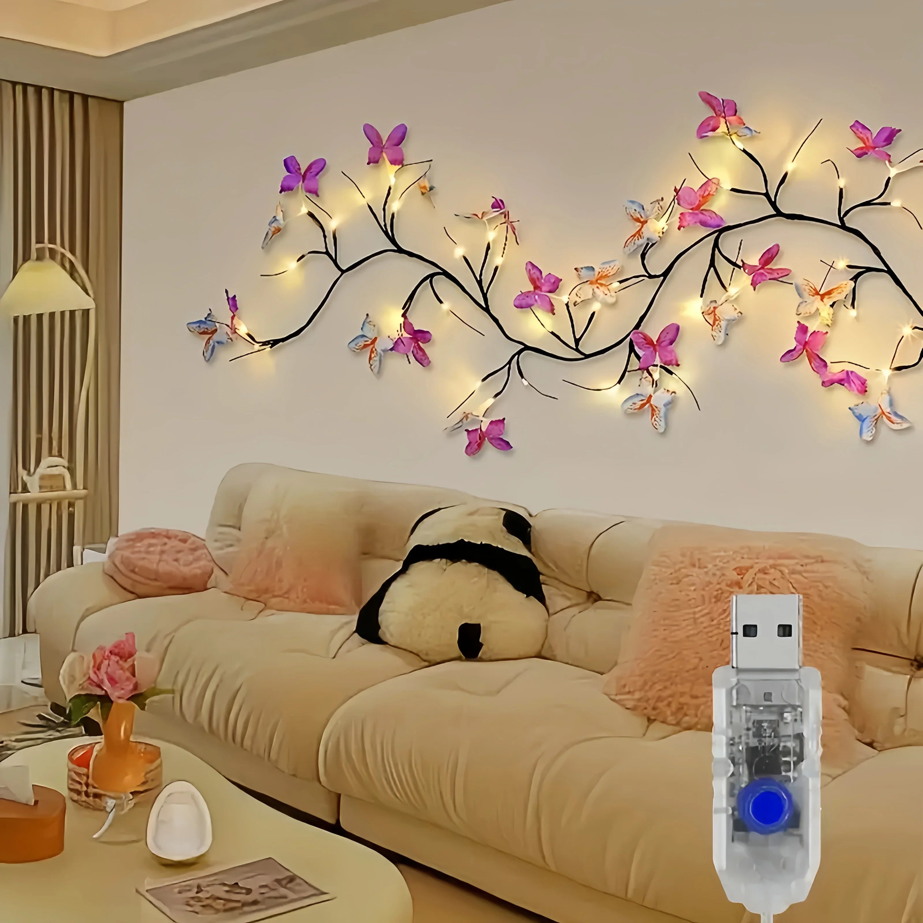 Lioraël – LED Butterfly Branch Mood Lighting with USB for Wall Decoration
