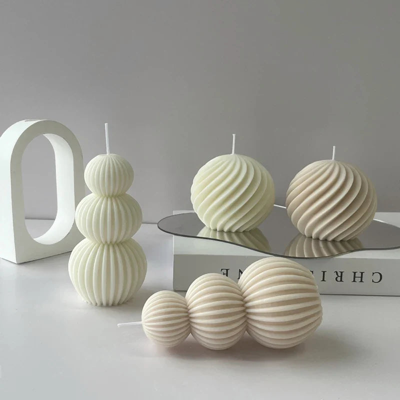 Auralithis - Creative Geometric Scented Candle Golf Ball Design Decoration