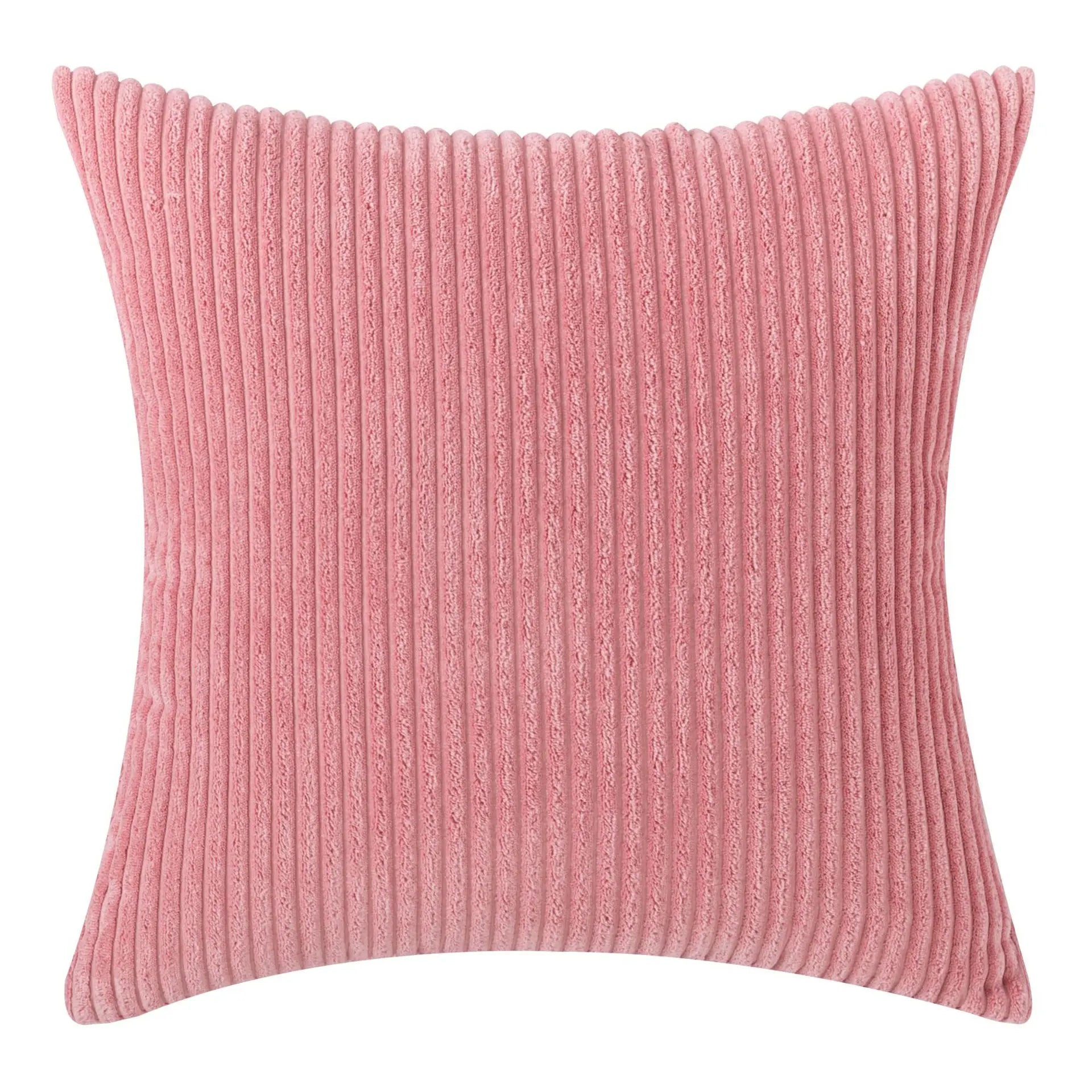 Elviron - Corduroy Striped Decorative Pillow Cover
