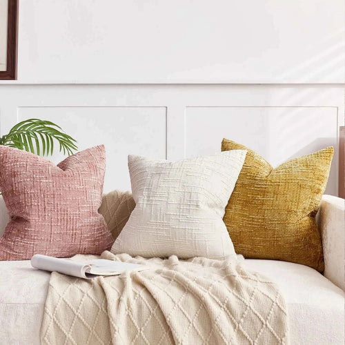 Bela Chenille Kussenhoes | Luxe Geweven Structuur, Wasbaar