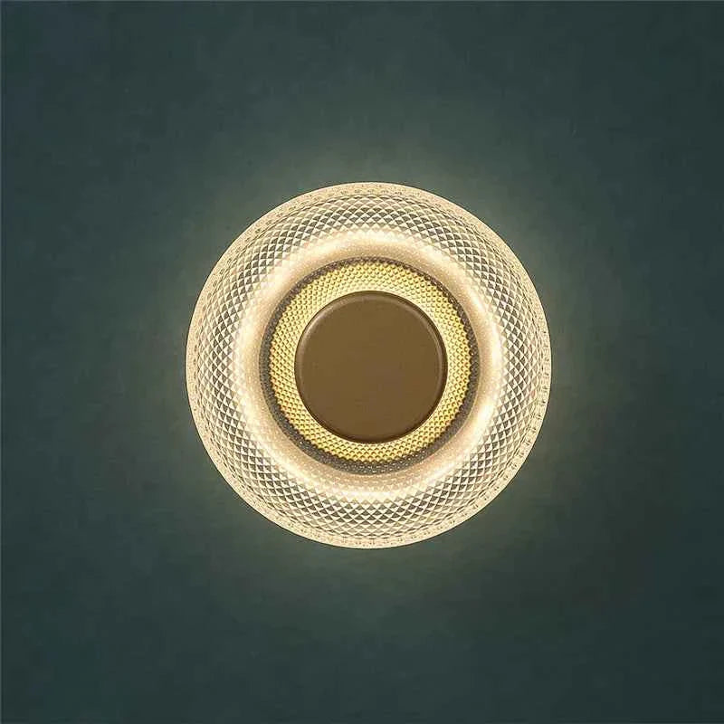 Bela Glass Wall Lamp | Textured Design, Warm LED Illumination
