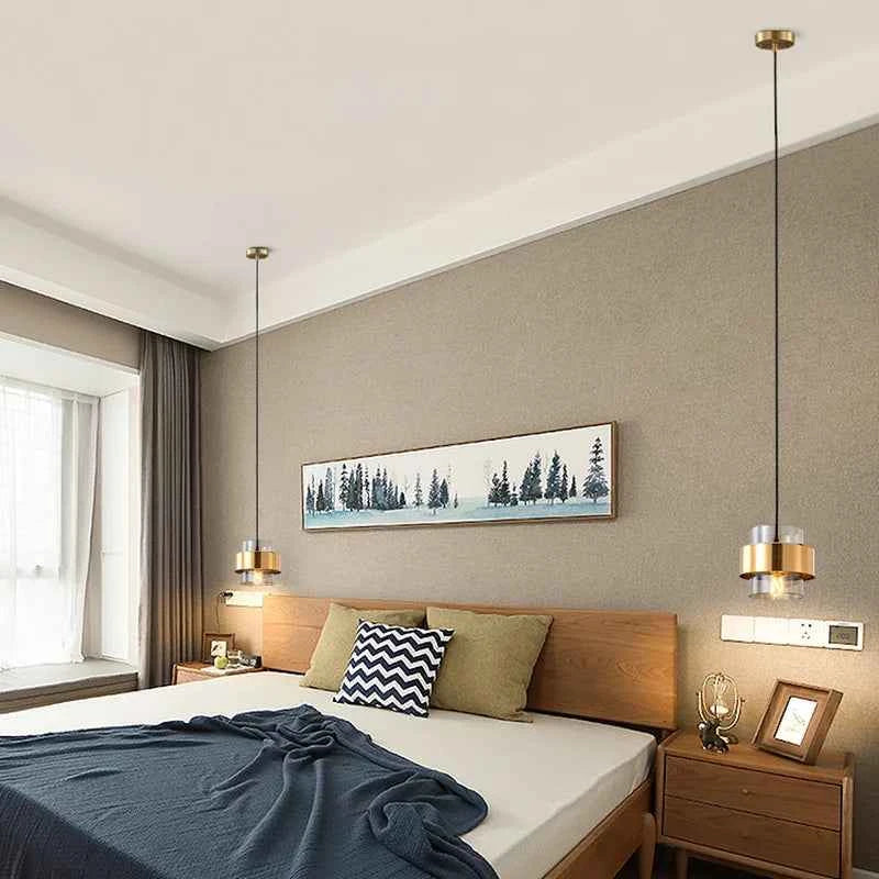 Brio Pendant Light | Smoked Glass & Brass Design